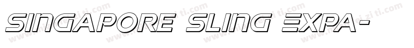 Singapore Sling Expa字体转换